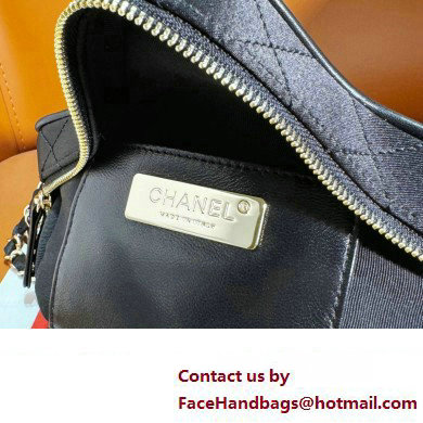 chanel Satin  &  Black Metal  &  Black AS4579 star handbag 2024